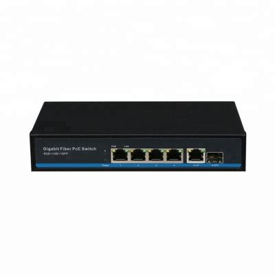 4CH Gigabit POE Ethernet switch POE 4 Port 10/100/1000Mbp With 1Uplink And 1SFP Port 