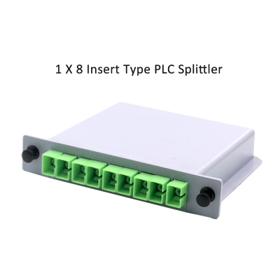 1x8  SC/APC LGX Box Cassette Card Inserting PLC splitter 