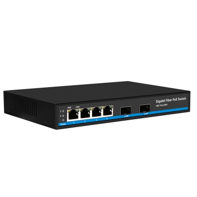 4CH Gigabit POE Ethernet switch POE 4 Port 10/100/1000Mbp With 2SFP Port