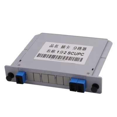 1x2  SC/UPC LGX Box Cassette Card Inserting PLC splitter 